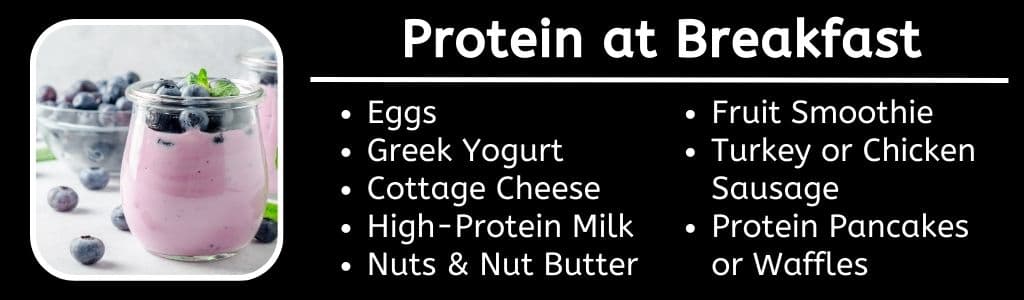 Protéines au petit-déjeuner 