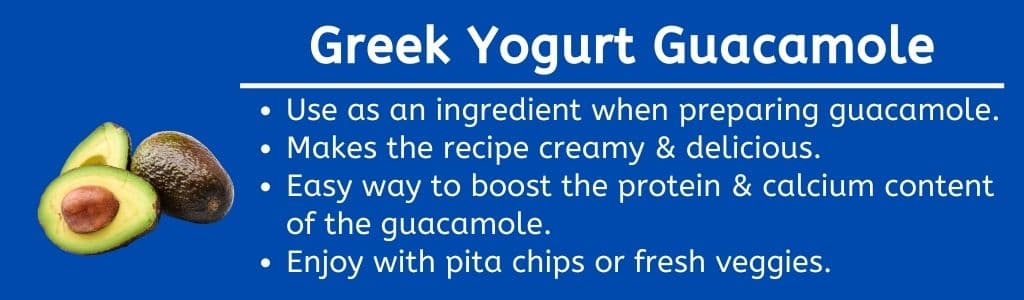 Guacamole au yaourt grec 