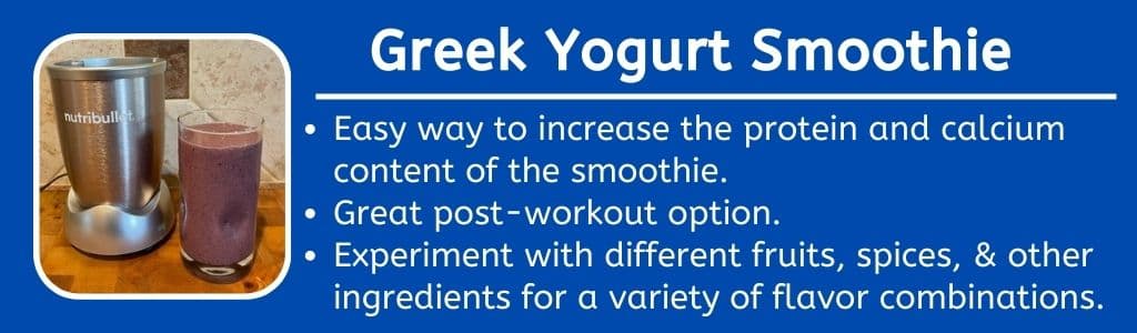 Smoothie au yaourt grec 