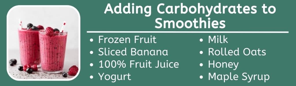 Adding Carbohydrates to Smoothies 