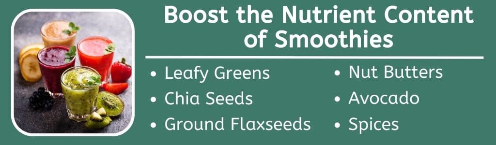 Boost the Nutrient Content of Smoothies 