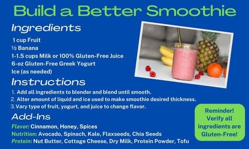Gluten Free Carbohydrates - Build a Better Smoothie