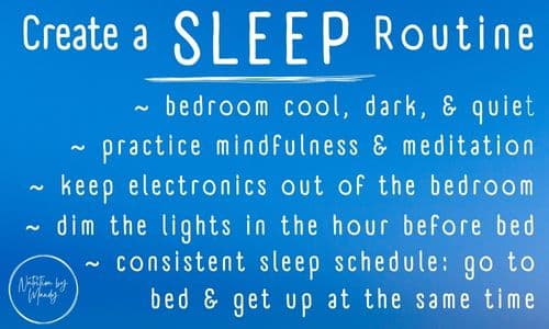 Créez une routine de sommeil Sma