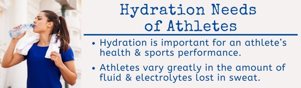 Hydration Needs of Athletes 