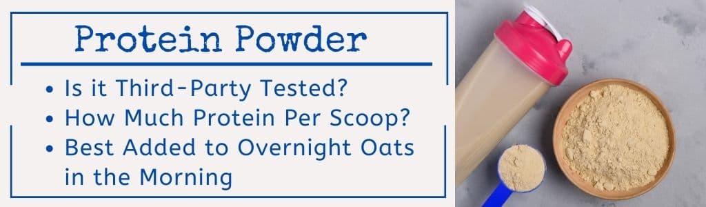 Protein Powder in Overnight Oats