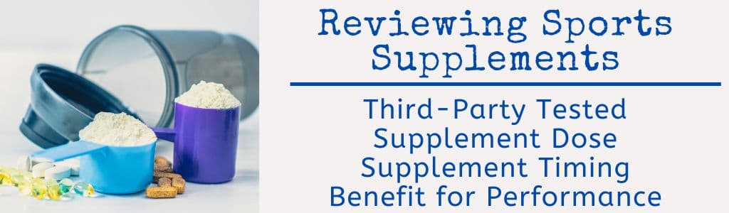 Reviewing Sports Supplements 
