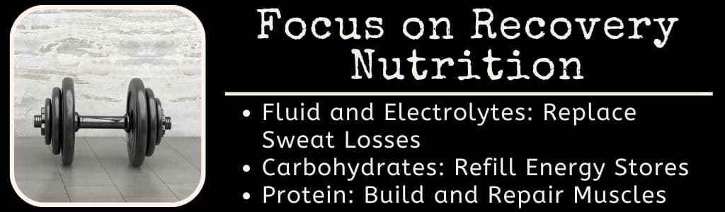 Focus on Recovery Nutrition