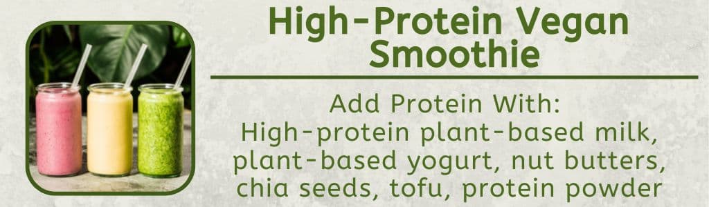 Snack végétalien riche en protéines - Smoothie