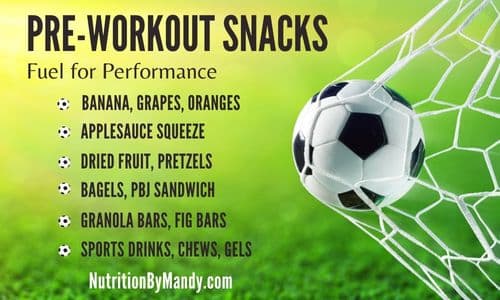 Pre Workout Soccer Snacks