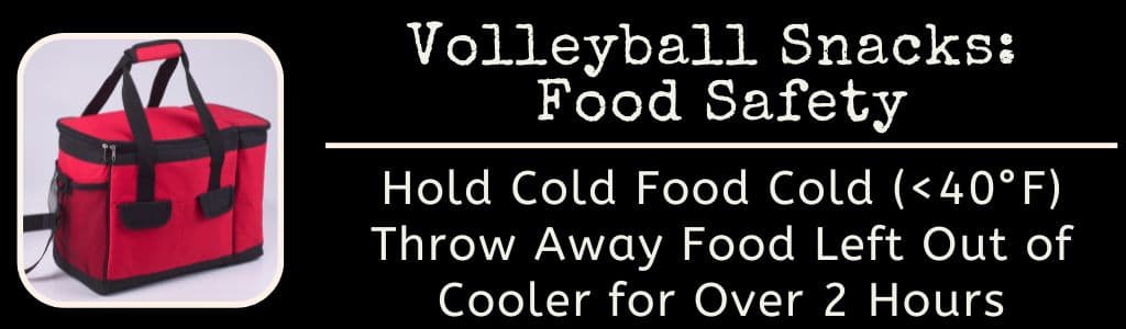 Voleyball Snacks Food Safety 