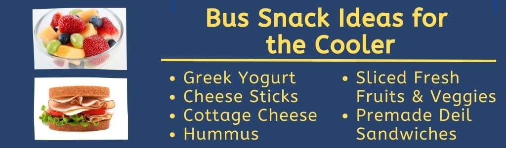Bus Snack Ideas for the Cooler