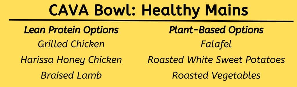 CAVA Bowl Healthy Mains 