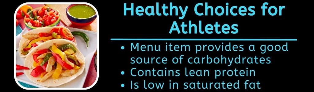 Healthy Choices for Athletes at Mexican Food Restaurants