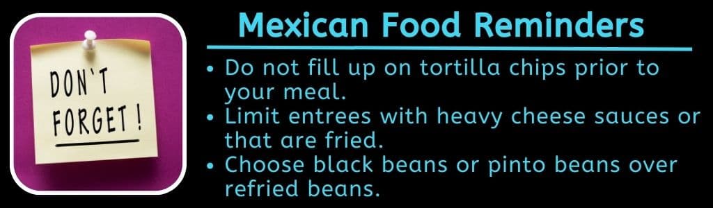 Healthy Mexican Food Reminders 