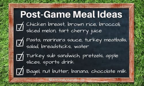 Post Game Meal Ideas