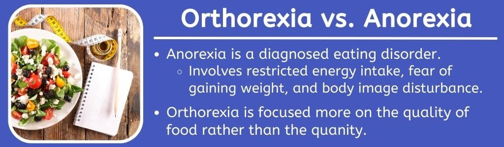 Orthorexia vs Anorexia 