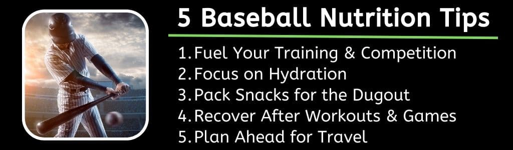 5 Baseball Nutrition Tips 