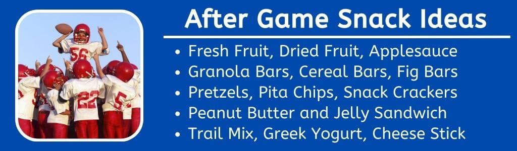 Best After Game Snack Ideas For Youth Sports PDF List Nutrition By 