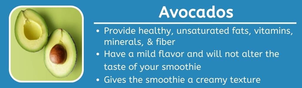 Avocados in High Calorie Smoothies for Weight Gain 