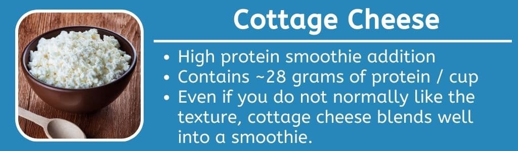Cottage Cheese  High Portein Addition to Smoothies