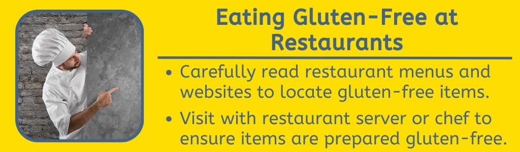 Manger sans gluten au restaurant