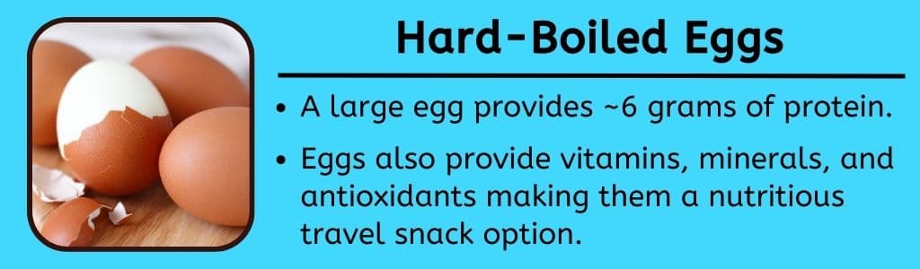Hard Boiled Eggs Travel Snack 