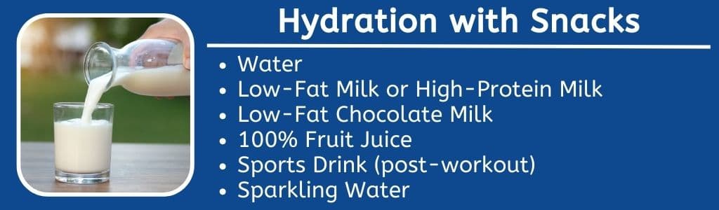 Hydratation avec collations 