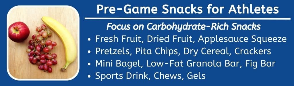 Pre Game Snacks for Athletes 
