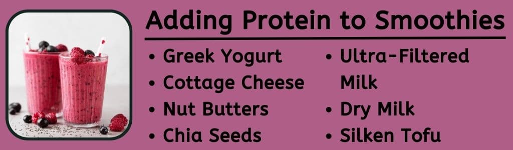 Ajouter des protéines aux smoothies post-entraînement 