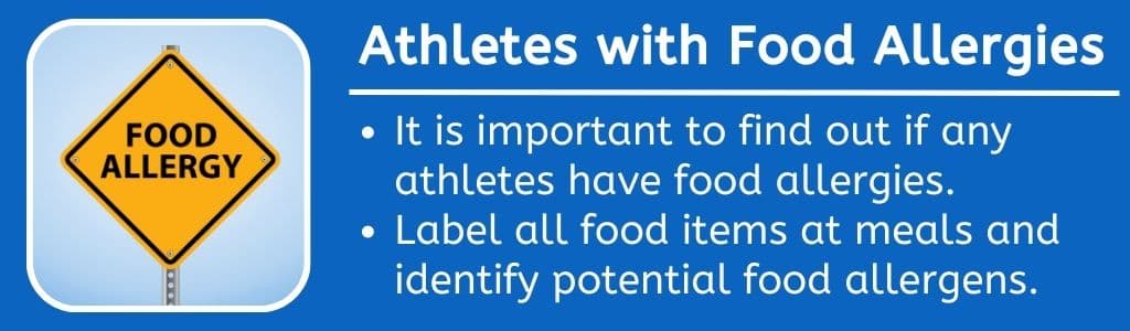 Athletes with Food Allergies 