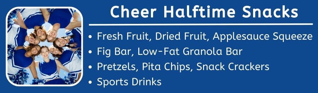 Cheer Nutrition Halftime Snacks 