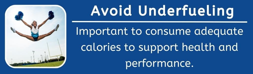 Cheerleading Avoid Underfueling 