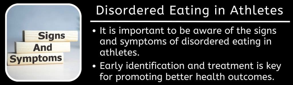 Alimentation désordonnée chez les athlètes 