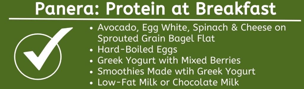 Panera Protein au petit-déjeuner 