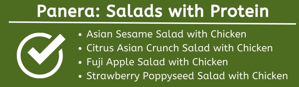 Salades Panera avec protéines 