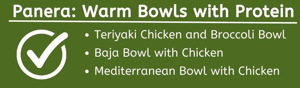 Panera Warm Bowls with Protein 