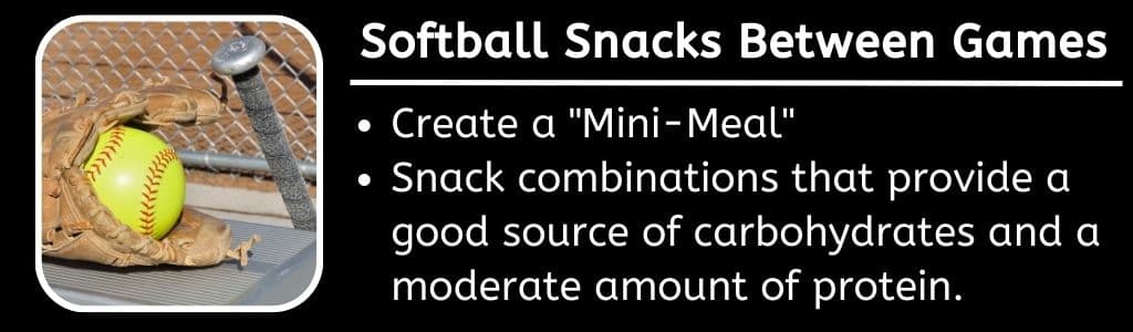 Softball Snacks Between Games 