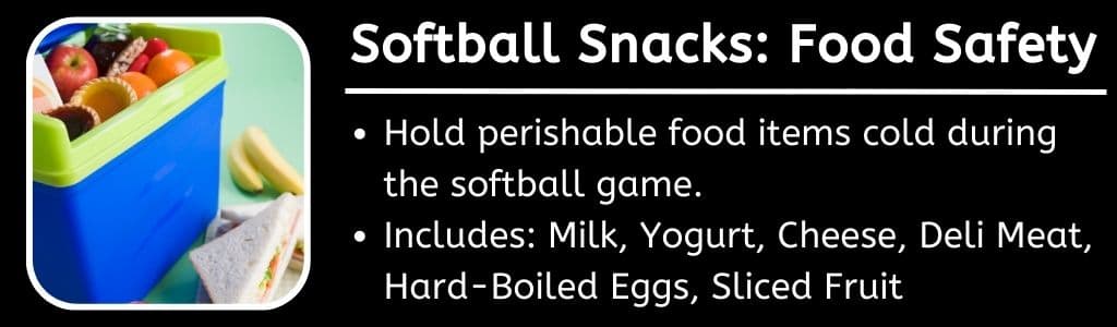 Softball Snacks Food Safety 