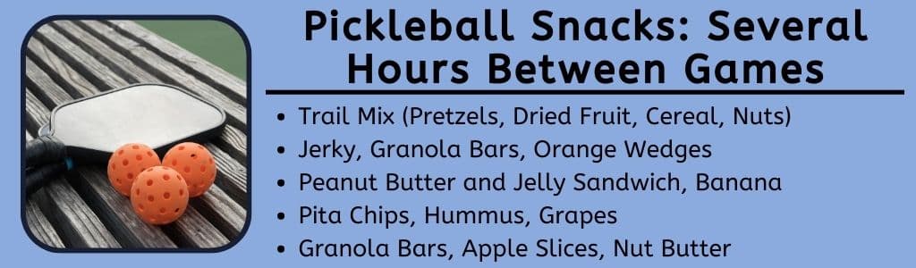 Pickleball Snack Ideas 