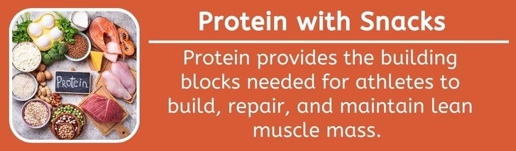 Protéines avec collations 