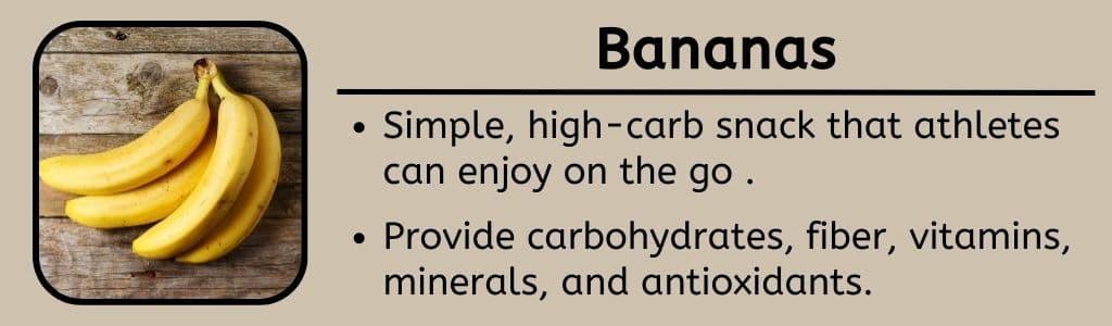 Banana Easy High Carb Snack for Athletes 
