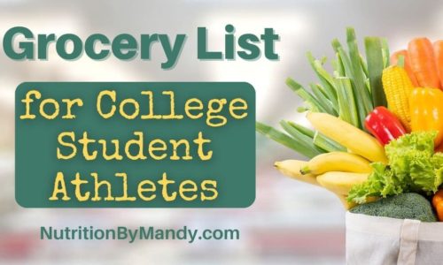 Grocery List for College Student Athletes