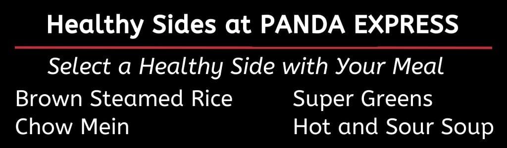 Côtés sains chez Panda Express 