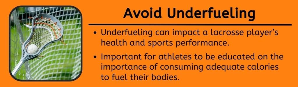 Avoid Underfueling for Lacrosse