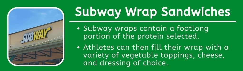 Subway High Protein Wrap Sandwiches 