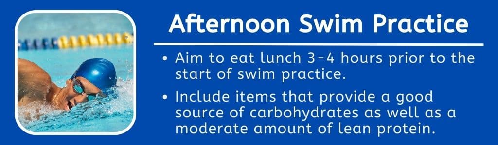 What to Eat Before Afternoon Swim Practice