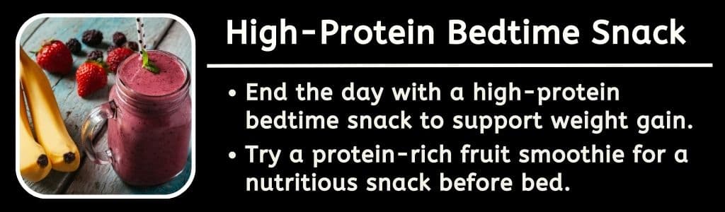 High Protein Bed Time Snack