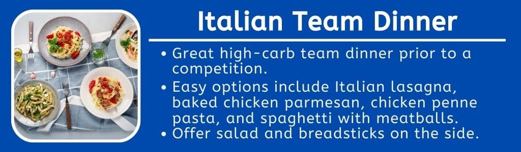 Italian Team Dinner 