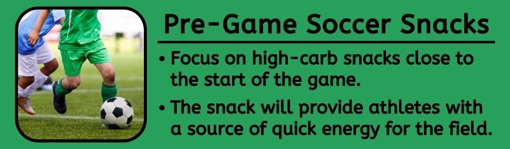 Pre Game Soccer Snacks 