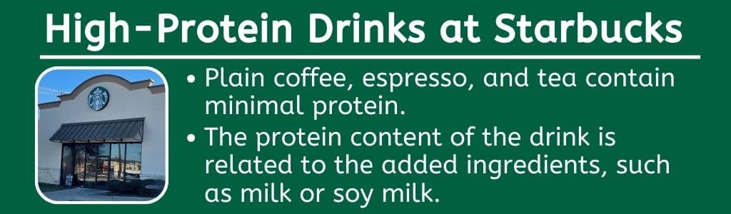 High Protein Drinks at Starbucks 